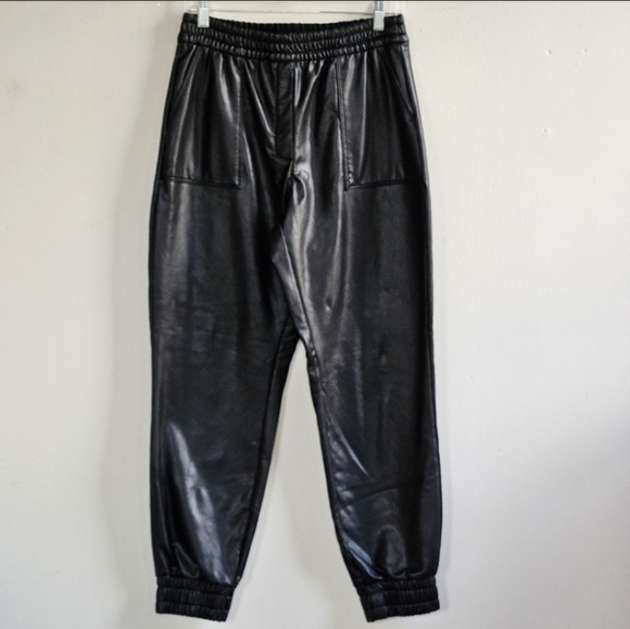 EXPRESS FAUX LEATHER JOGGERS WOMEN'S SIZE SMALL - Picture 1 of 3